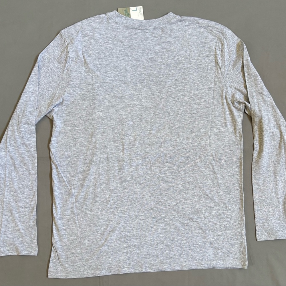 Primark Men's Long Sleeve Shirt Trio - Black, Navy, Light Gray - Picture 3 of 9